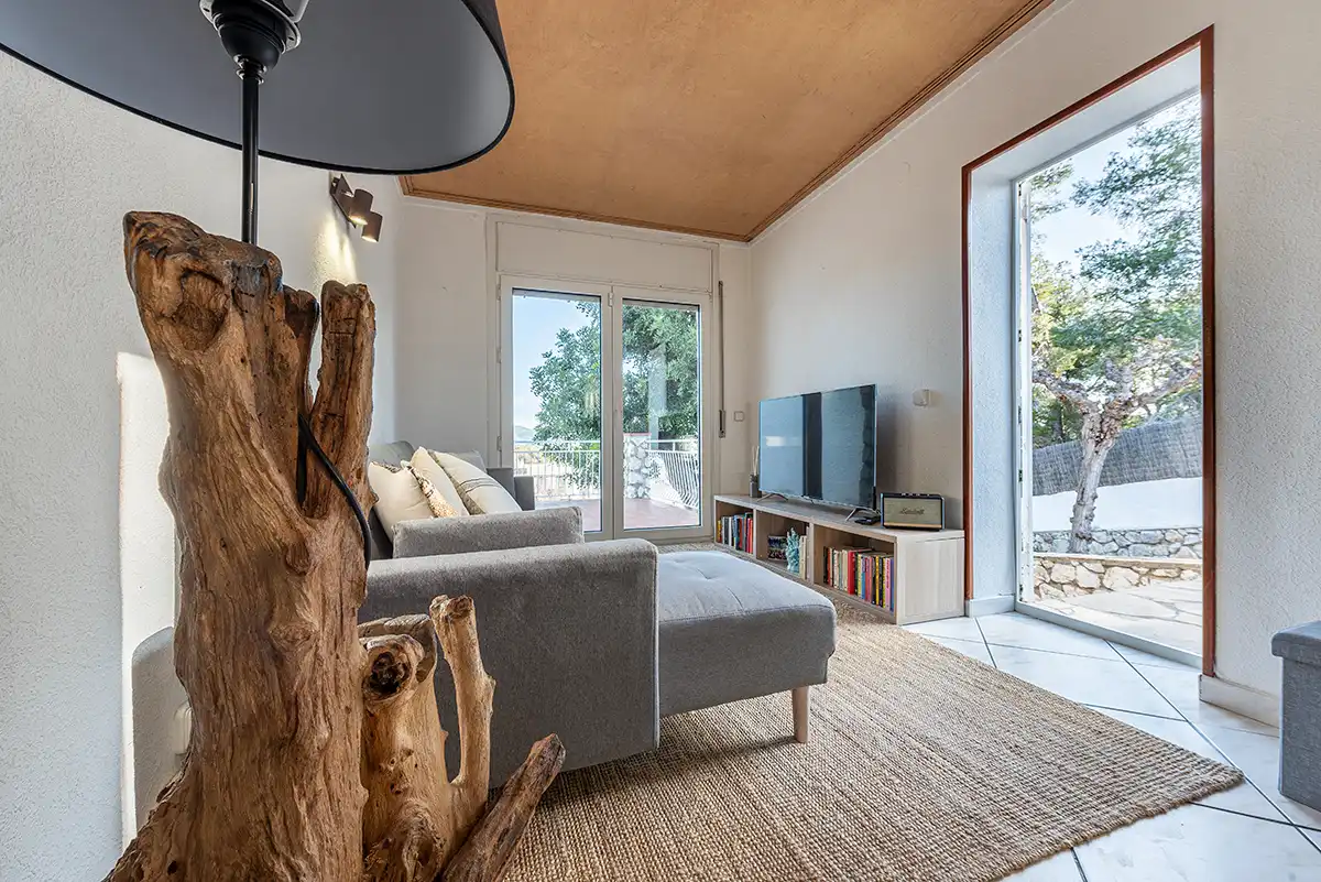 Living room of Houses for sale in Sant Pere de Ribes  with Heating, Terrace and Swimming Pool