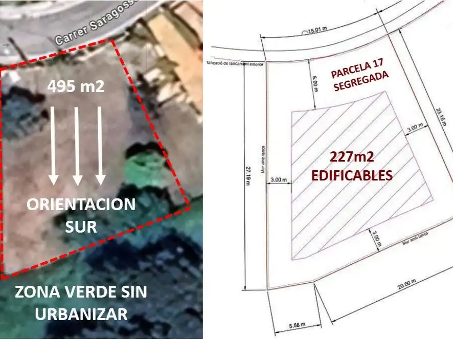 Terreno residencial en venta en calle saragossa canoves i samalus 17