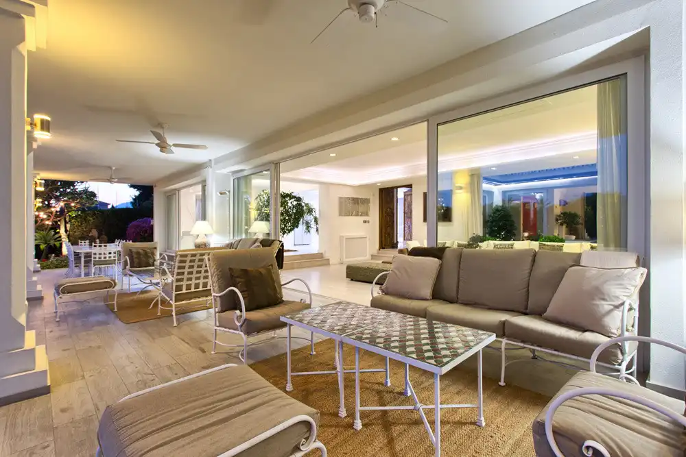 Terrassa de Casa o xalet de lloguer en Marbella amb Aire condicionat, Jardí privat i Terrassa