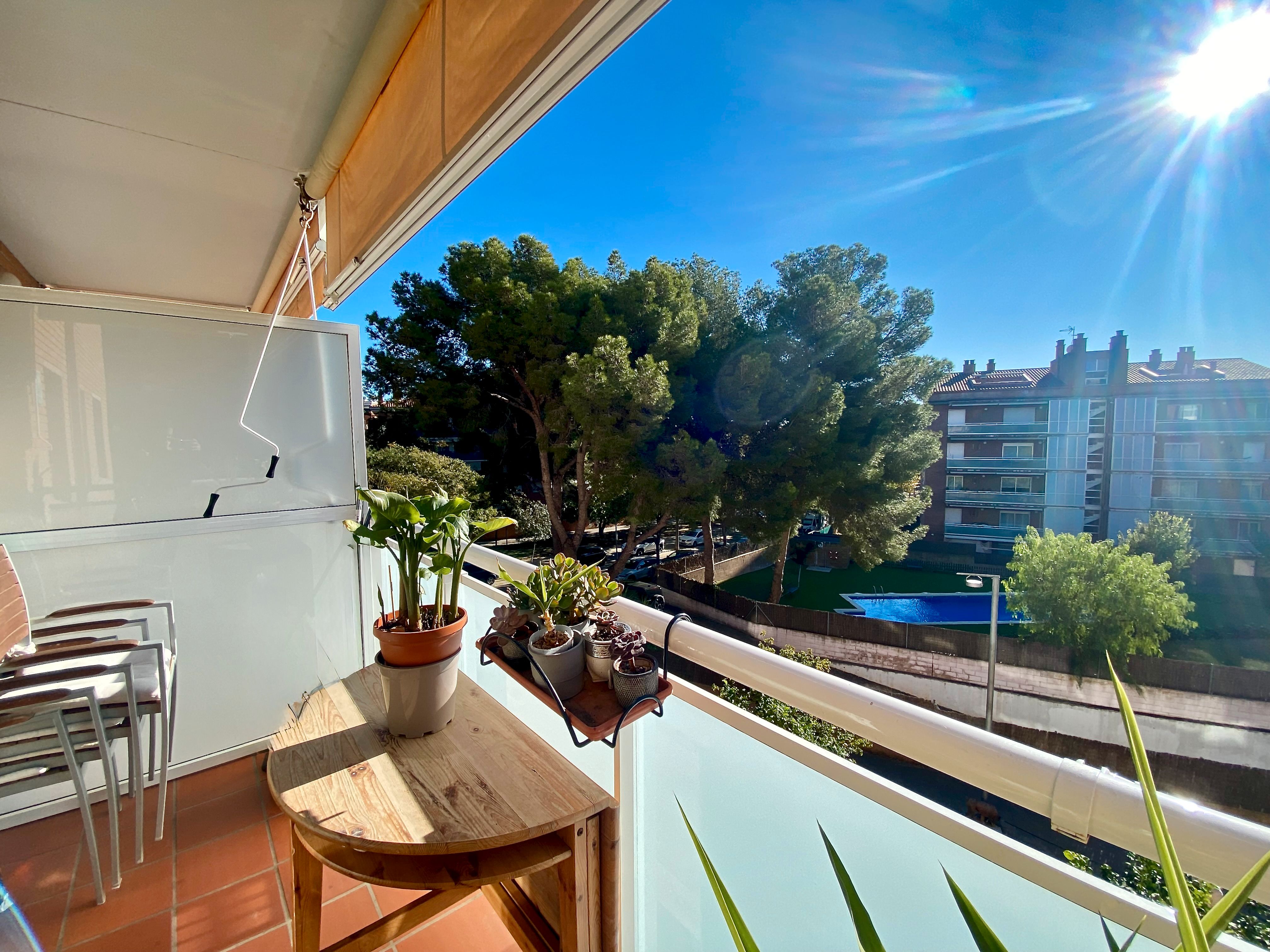Balcony of Flat to rent in Castelldefels  with Heating