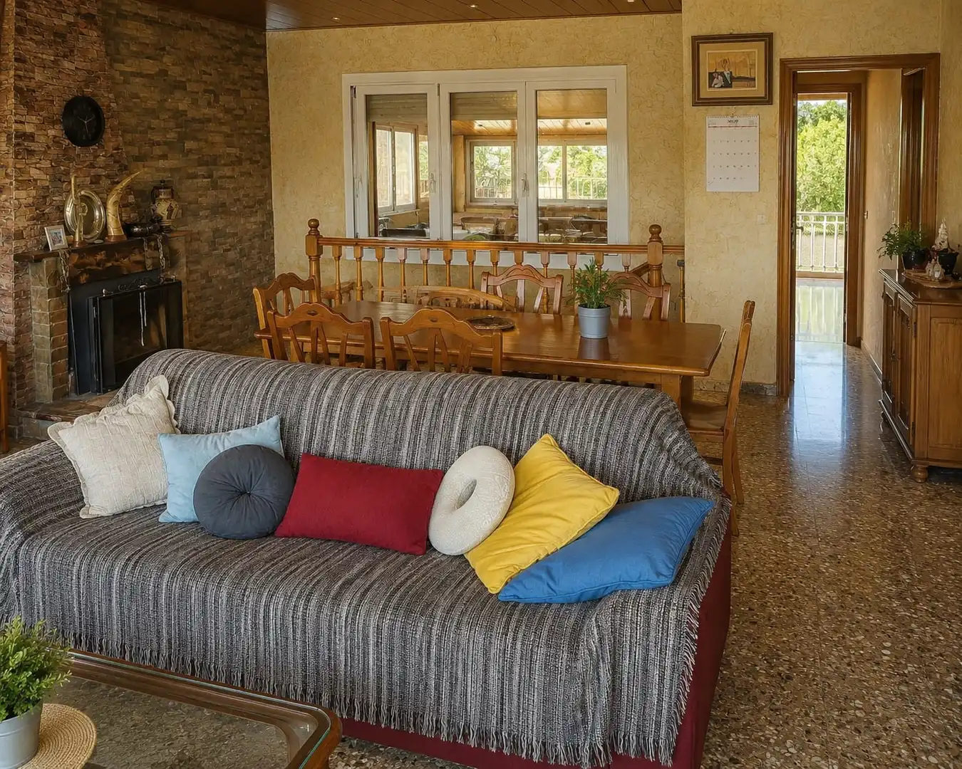 Sala d'estar de Casa o xalet en venda en Sant Feliu de Guíxols amb Calefacció, Jardí privat i Terrassa