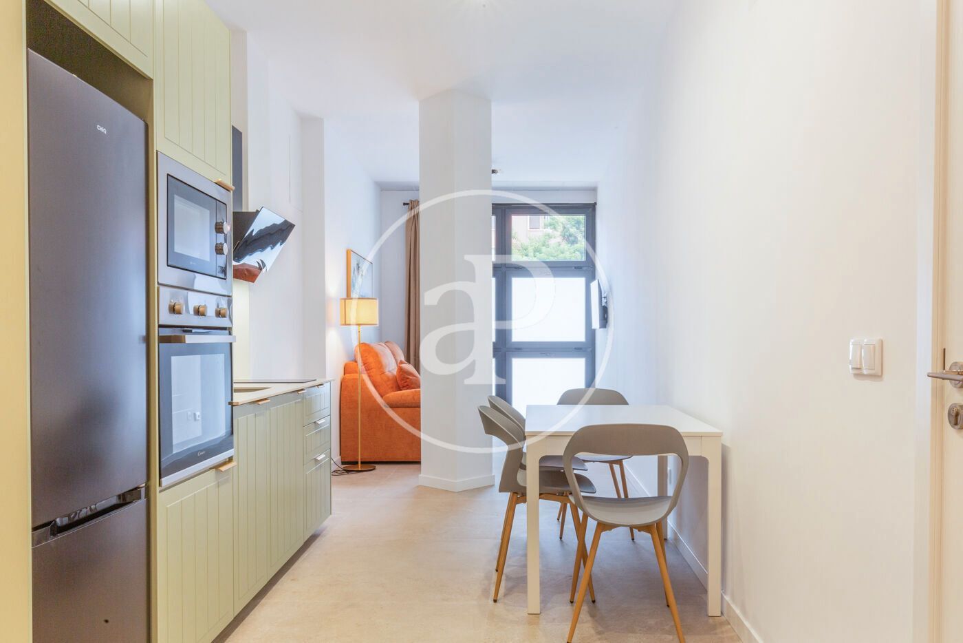 Kitchen of Flat for sale in  Valencia Capital  with Air Conditioner, Heating and Furnished