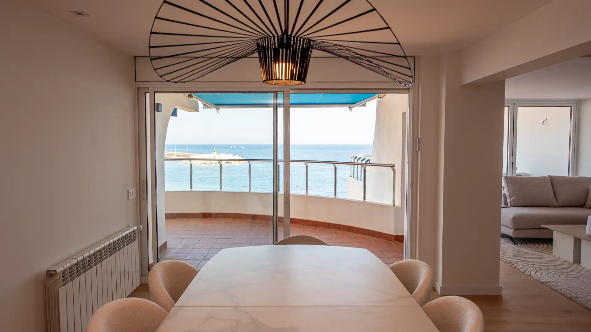 Dining room of Flat for rent in Sant Feliu de Guíxols  with Air Conditioner, Heating and Parquet flooring