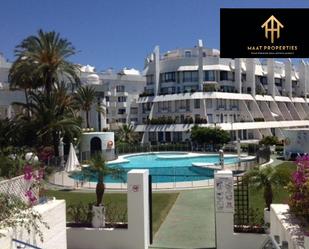 Exterior view of Duplex for sale in Marbella  with Air Conditioner, Swimming Pool and Balcony