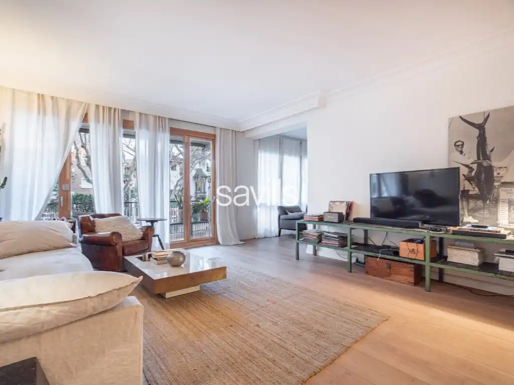 Sala de estar de Apartamento en venta en Barcelona con Balcón