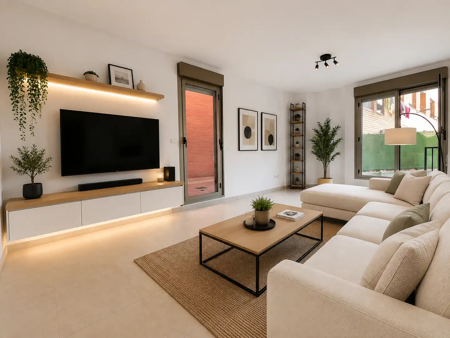 Sala de estar de Piso en venta en Cadrete con Calefacción, Jardín privado y Trastero