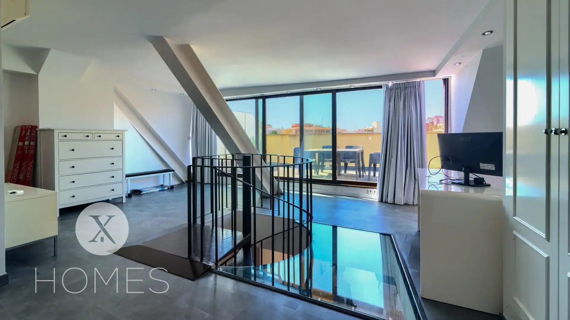 Maisonette zur Miete in Valencia mit Klimaanlage, Heizung und Möbliert