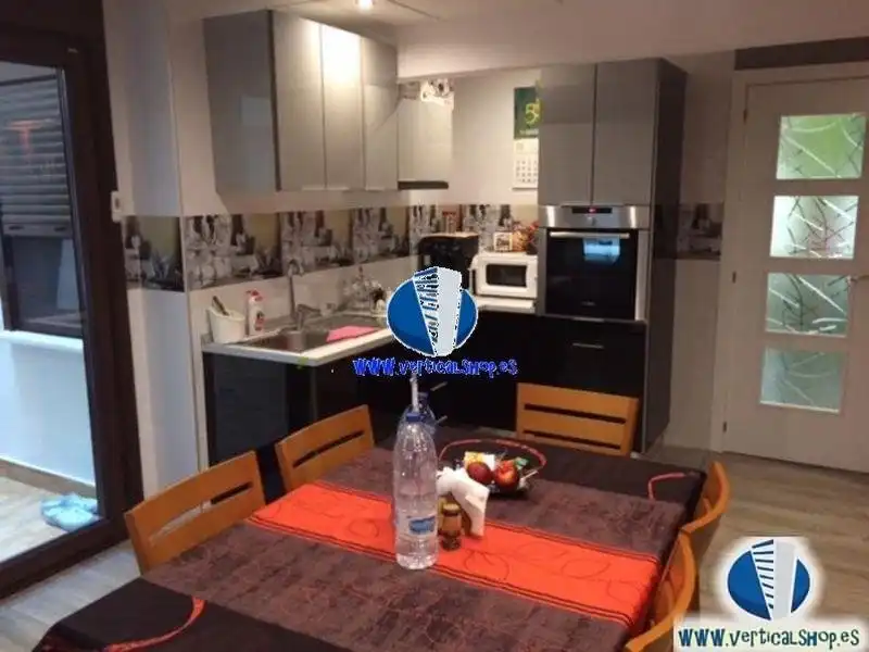 Kitchen of Flat for sale in Caudete  with Air Conditioner, Parquet flooring and Terrace