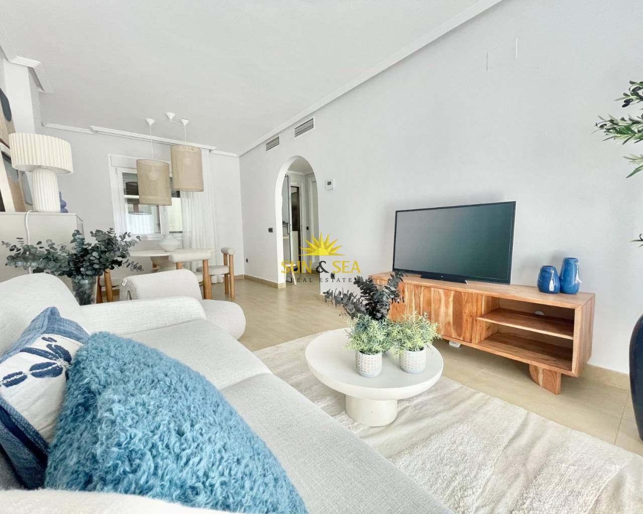 Living room of Attic to rent in Los Alcázares  with Air Conditioner, Heating and Swimming Pool