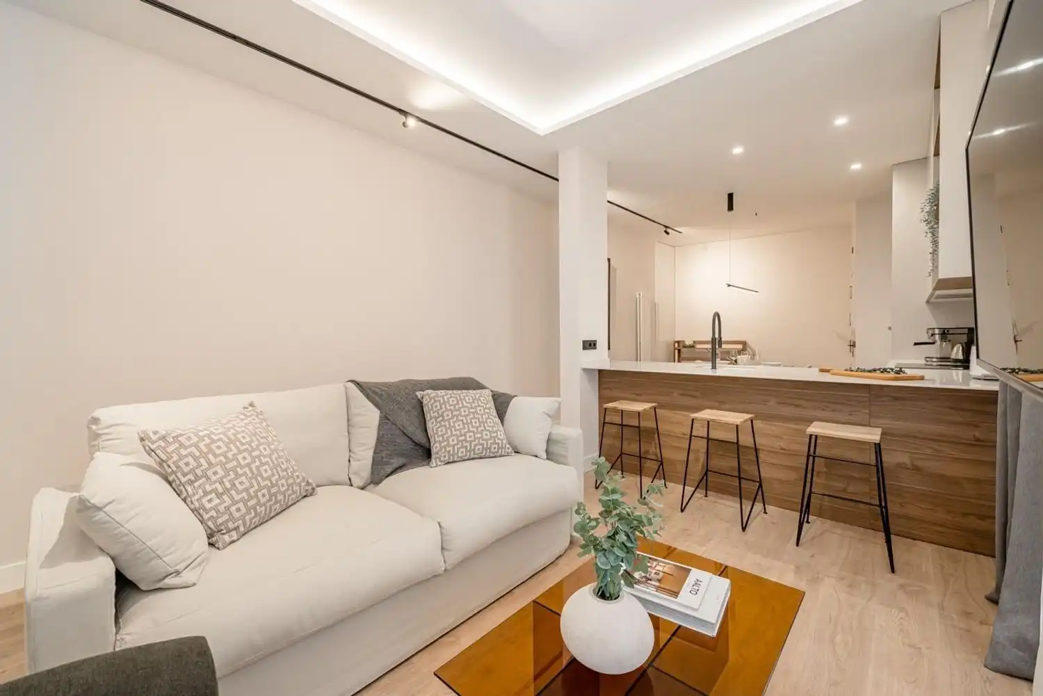 Sala de estar de Piso en venta en Madrid con Aire acondicionado, Calefacción y Amueblado