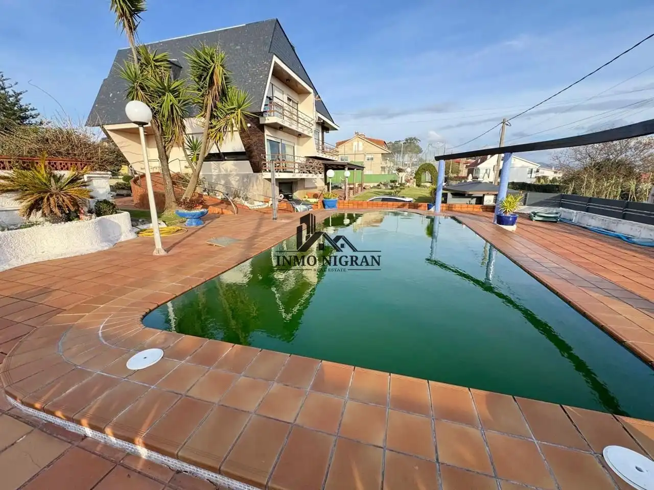 Swimming pool of Houses for rent in Nigrán  with Heating, Private garden and Storage room