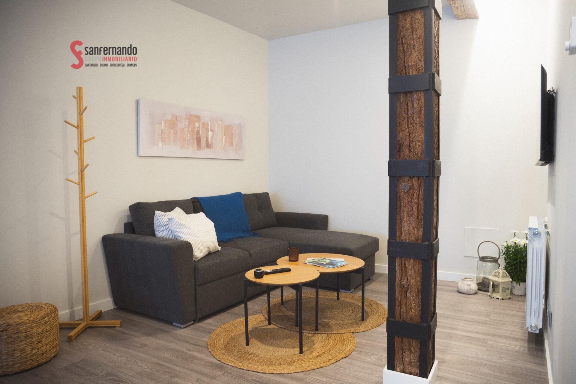 Sala d'estar de Apartament de lloguer en Santander amb Calefacció