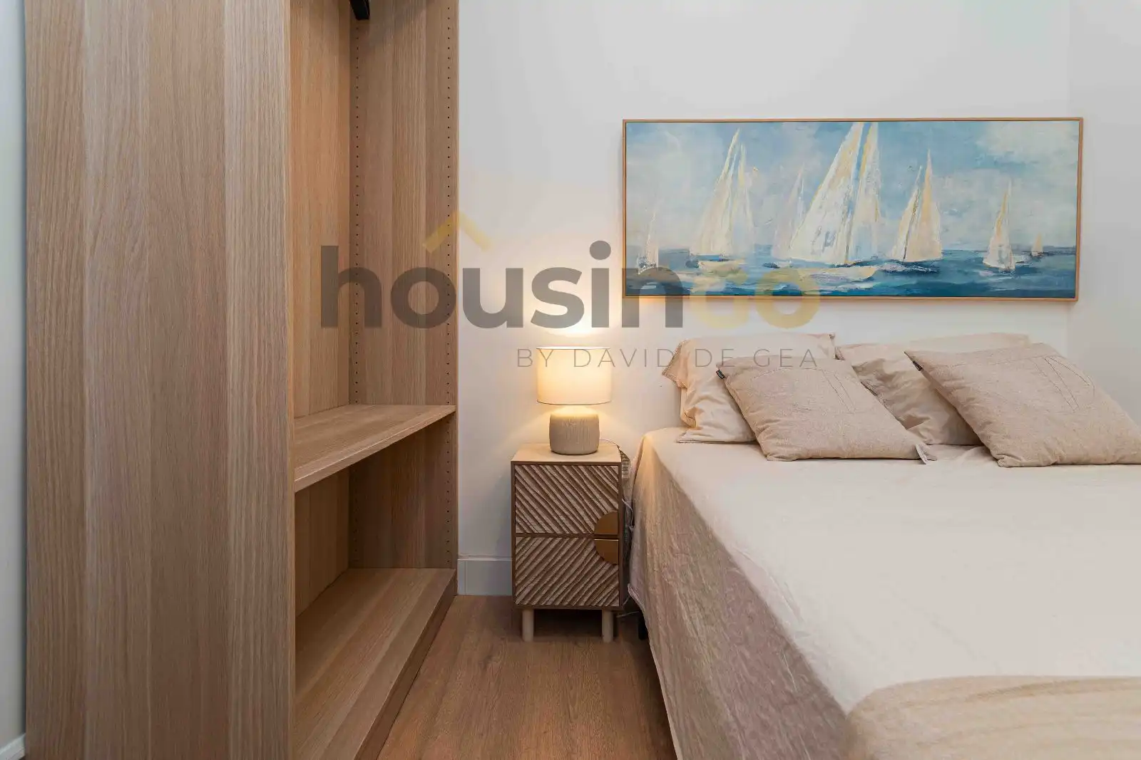 Bedroom of Flat for sale in Madrid  with Heating, Parquet flooring and Terrace