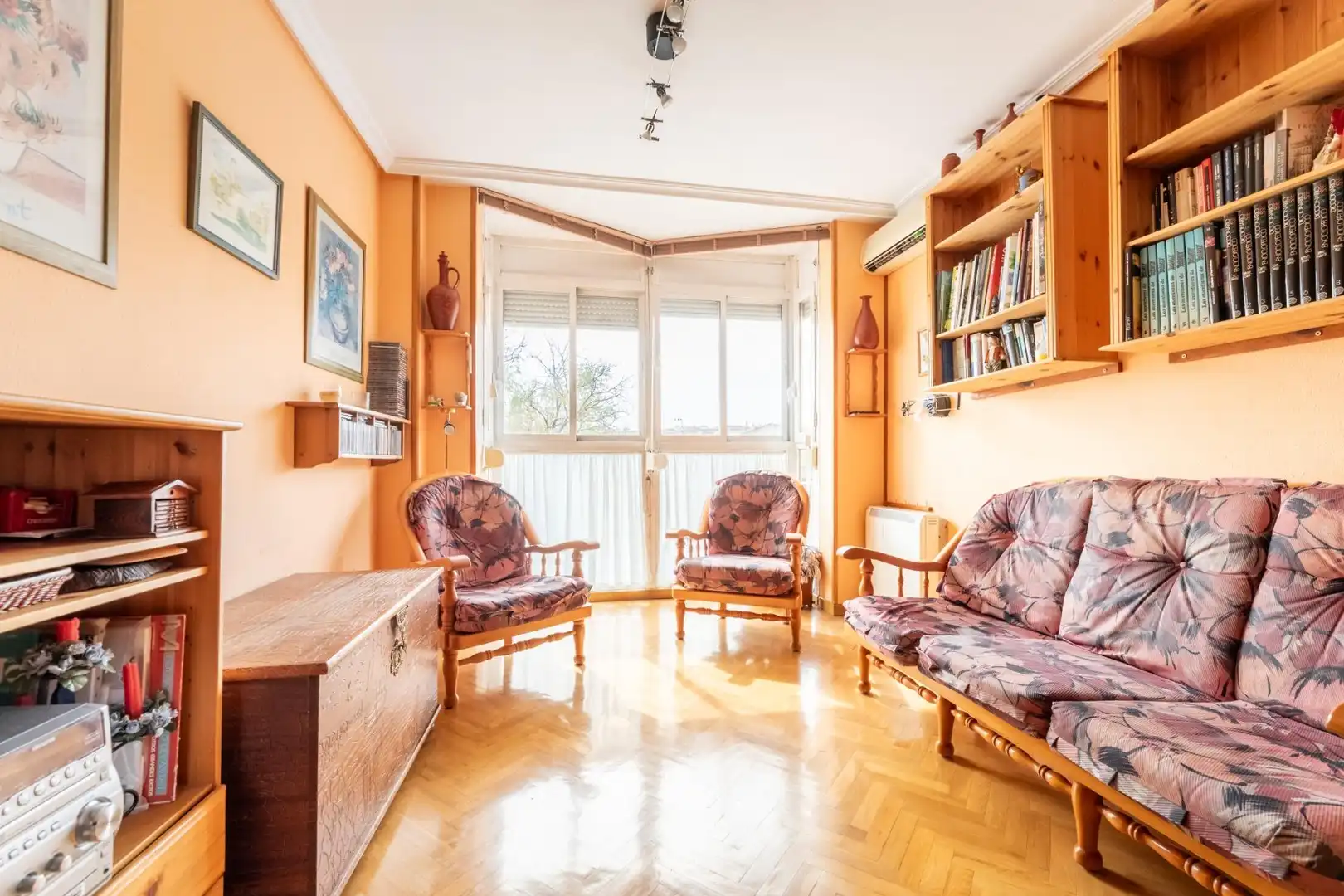 Sala de estar de Piso en venta en Colmenar Viejo con Aire acondicionado, Calefacción y Parquet
