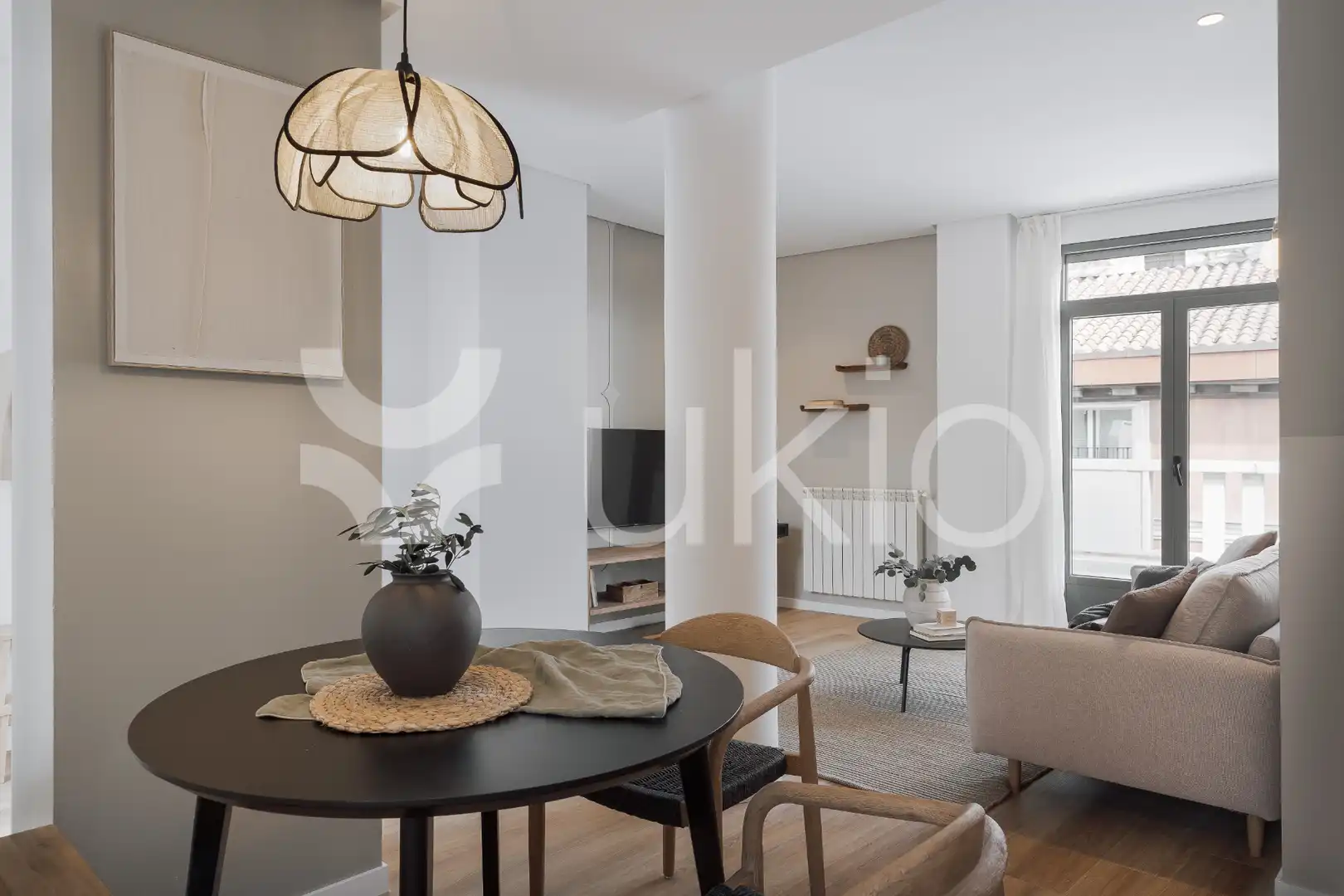 Sala d'estar de Apartament de lloguer en Madrid amb Aire condicionat, Calefacció i Terrassa