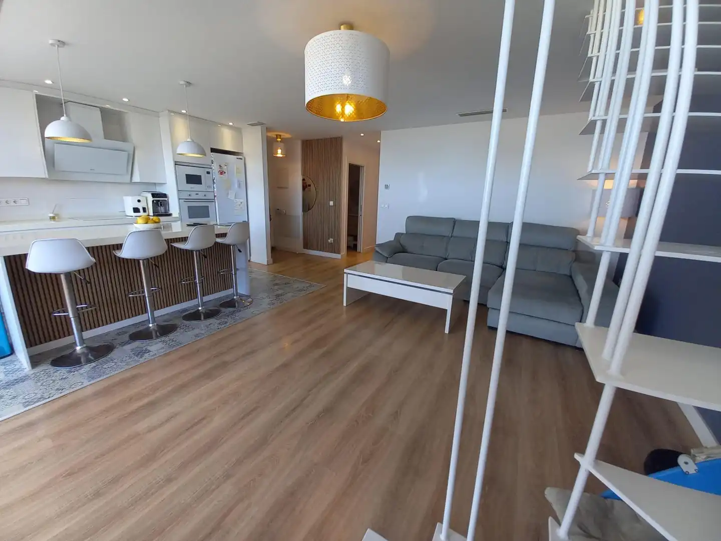 Living room of Attic for sale in Elche / Elx  with Air Conditioner, Private garden and Terrace