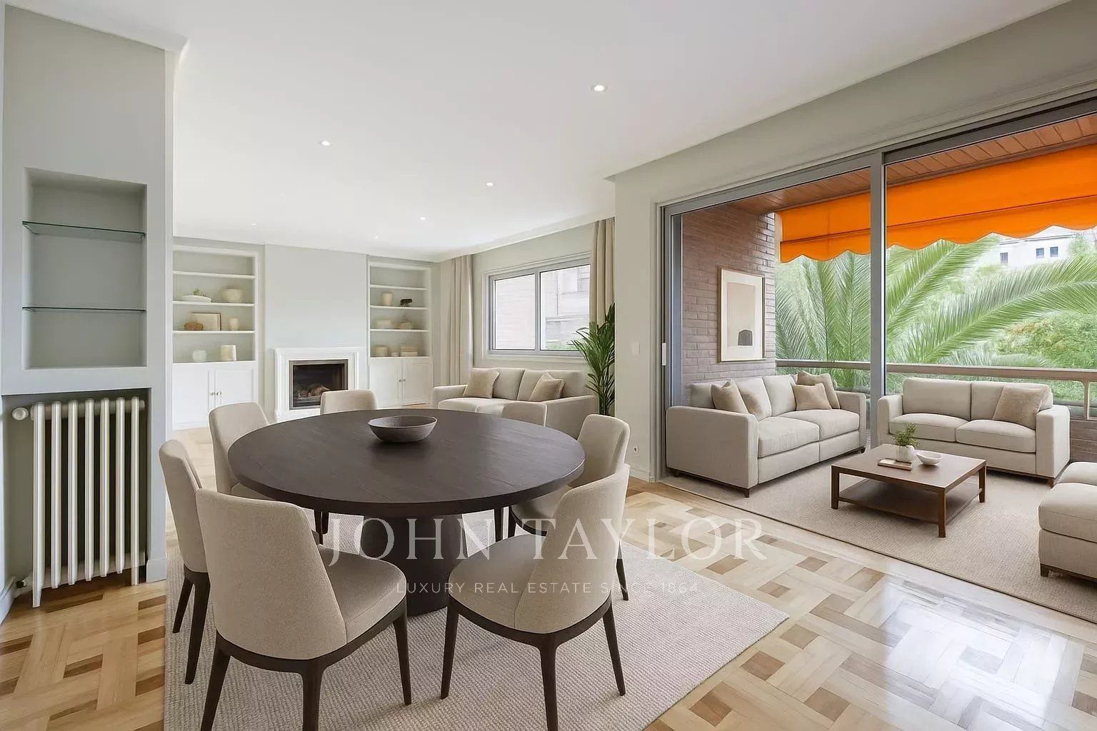 Living room of Flat to rent in  Madrid Capital  with Air Conditioner, Heating and Terrace