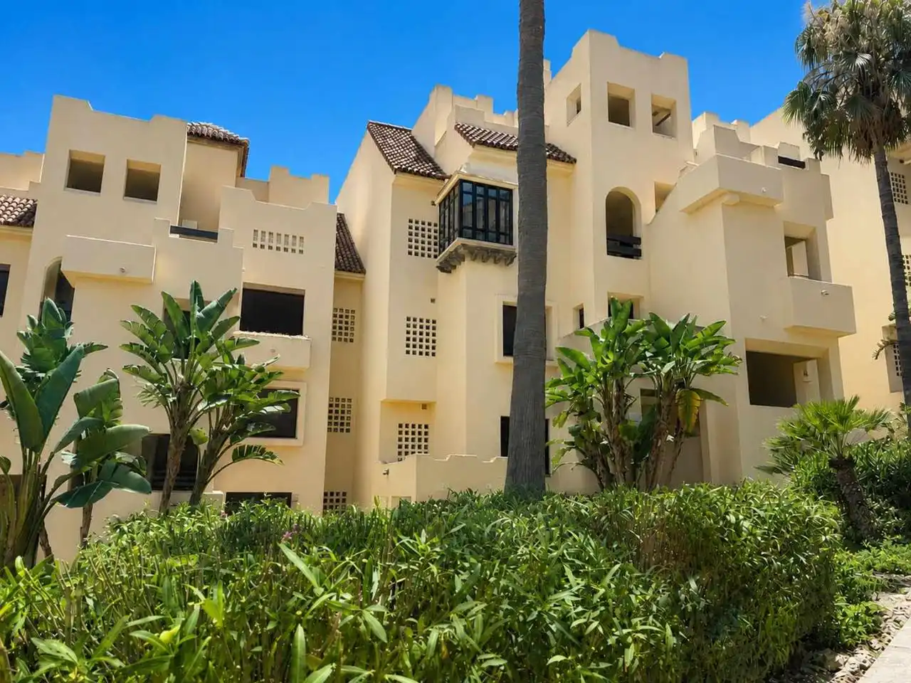 Vista exterior de Apartamento en venta en Manilva con Aire acondicionado, Calefacción y Terraza