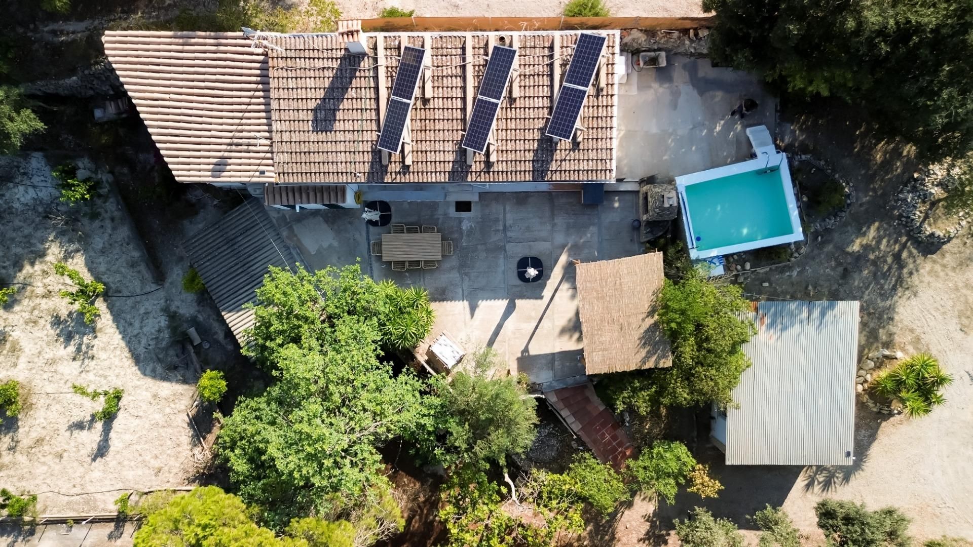 Vista exterior de Finca rústica en venda en Montuïri amb Aire condicionat, Jardí privat i Parquet