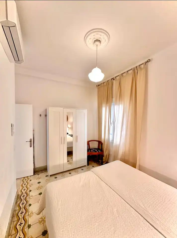 Bedroom of Flat for sale in Málaga  with Air Conditioner, Heating and Furnished
