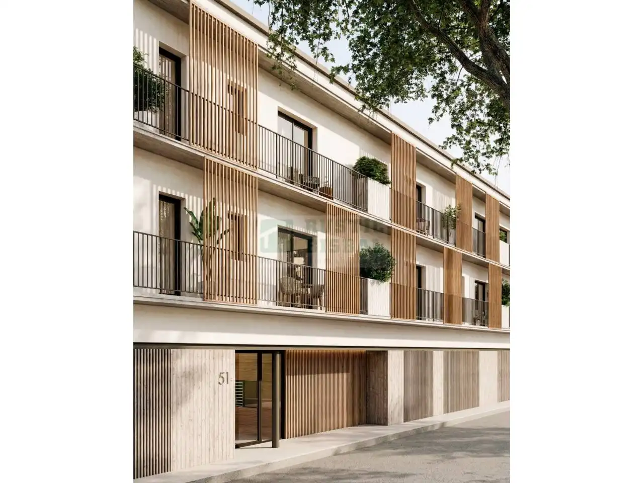 Vista exterior de Piso en venta en La Bisbal d'Empordà con Aire acondicionado, Calefacción y Balcón