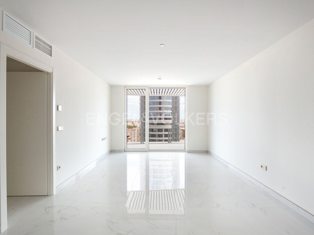 Sala d'estar de Apartament de lloguer en  Valencia Capital amb Aire condicionat, Calefacció i Terrassa