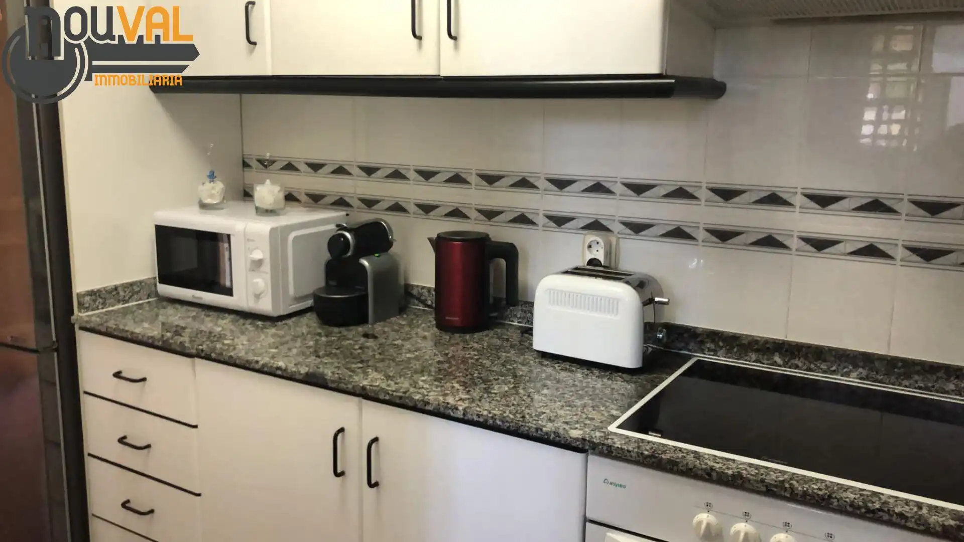 Cocina de Casa adosada de alquiler en Cullera con Terraza, Amueblado y Balcón