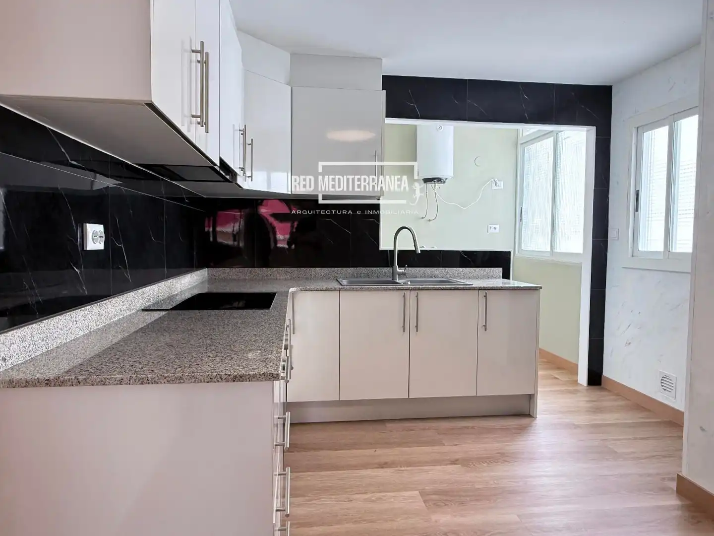 Kitchen of Flat for sale in Gandia  with Air Conditioner, Heating and Terrace