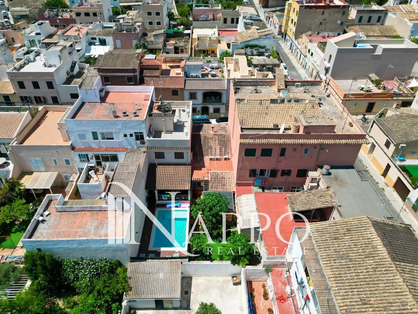 Vista exterior de Casa adosada en venta en  Palma de Mallorca con Aire acondicionado, Calefacción y Terraza