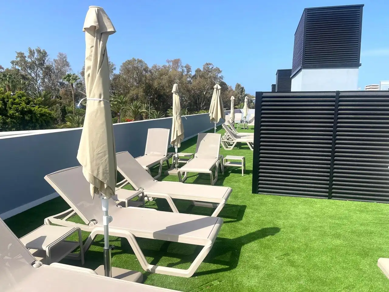 Terraza de Estudio de alquiler en Mogán con Aire acondicionado, Trastero y Amueblado