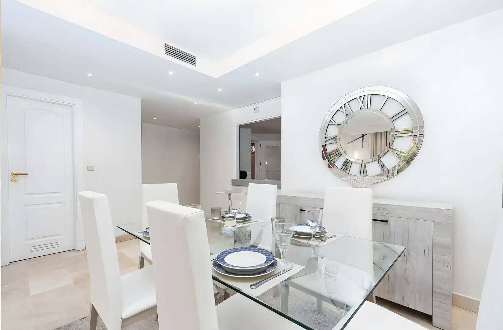 Dining room of Apartments for rent in Marbella  with Air Conditioner, Terrace and Swimming Pool