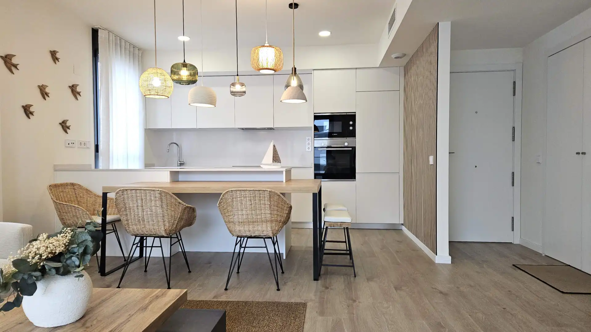 Kitchen of Flat for rent in Badalona  with Air Conditioner, Furnished and Alarm