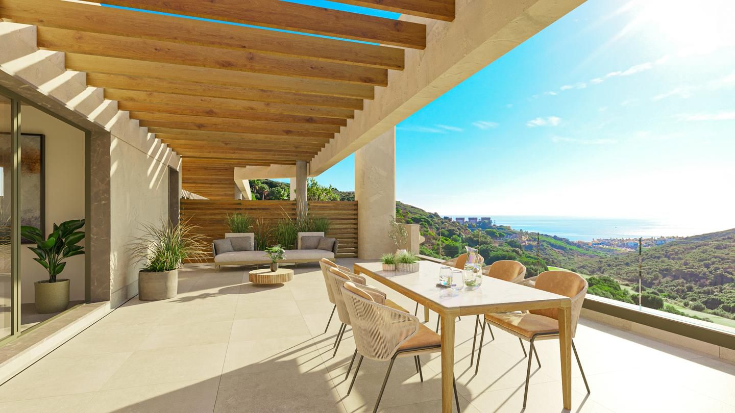 Terrassa de Apartament en venda en La Alcaidesa amb Aire condicionat, Calefacció i Jardí privat