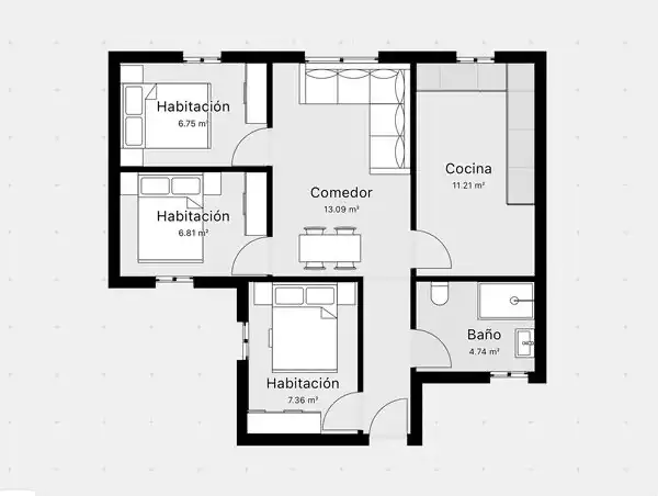 Piso en venta en Carrer del Congost, La Torrassa