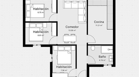 Foto 2 de Piso en venta en Carrer del Congost, La Torrassa, L'Hospitalet de Llobregat