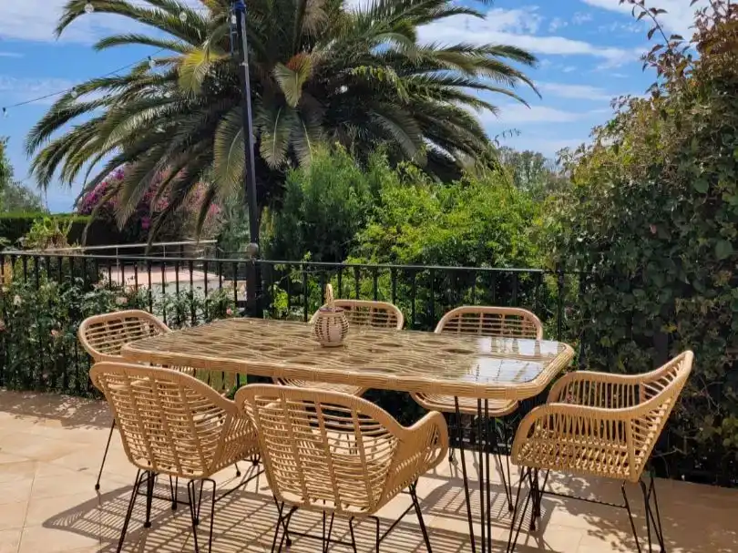 Terraza de Casa o chalet de alquiler en Vélez-Málaga con Aire acondicionado, Piscina y Balcón