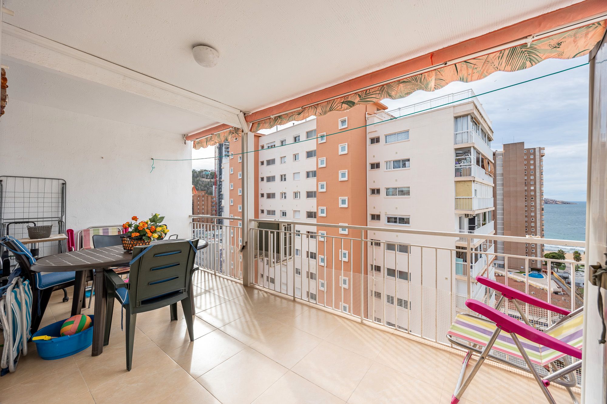 Balcony of Apartment for sale in Benidorm  with Swimming Pool, Furnished and Community pool