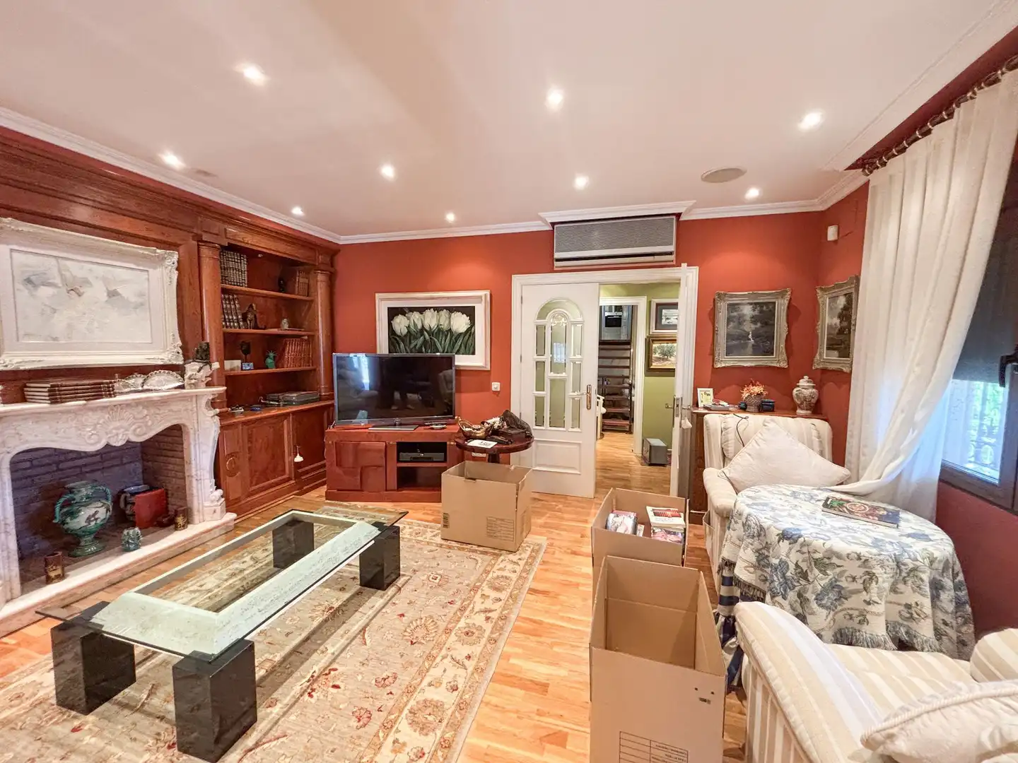 Sala de estar de Casa o chalet en venta en Polán con Aire acondicionado, Calefacción y Jardín privado