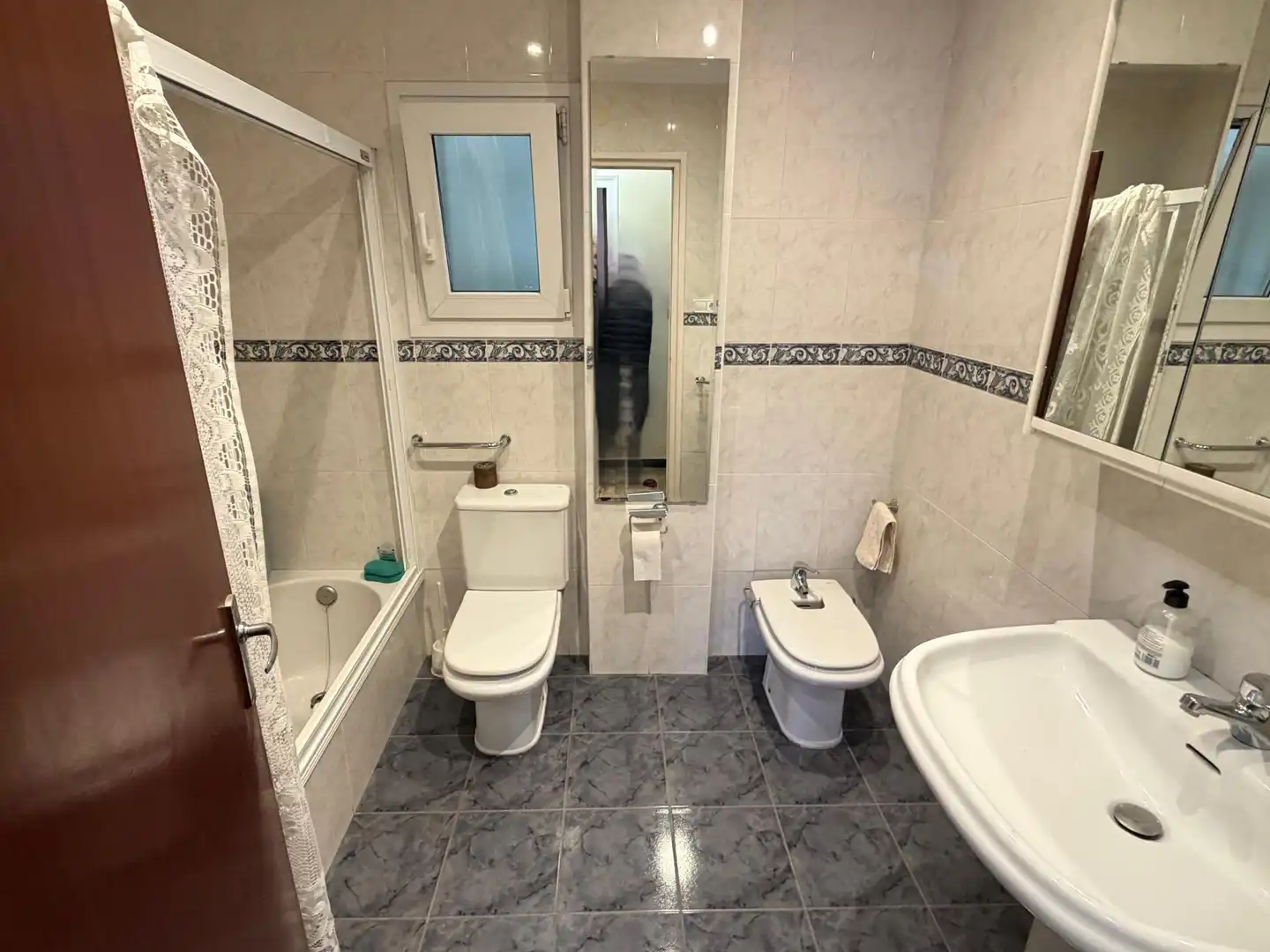 Badezimmer von Wohnung zum Verkauf in Cervera mit Heizung, Terrasse und Abstellraum