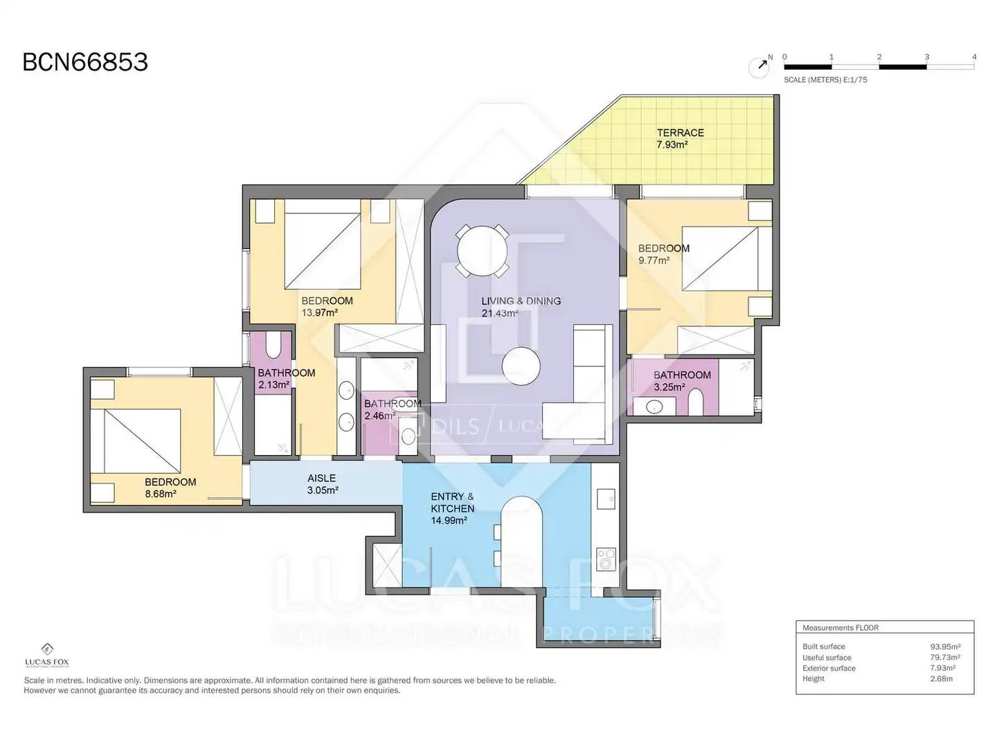 Piso en venta en Barcelona con Aire acondicionado, Calefacción y Parquet