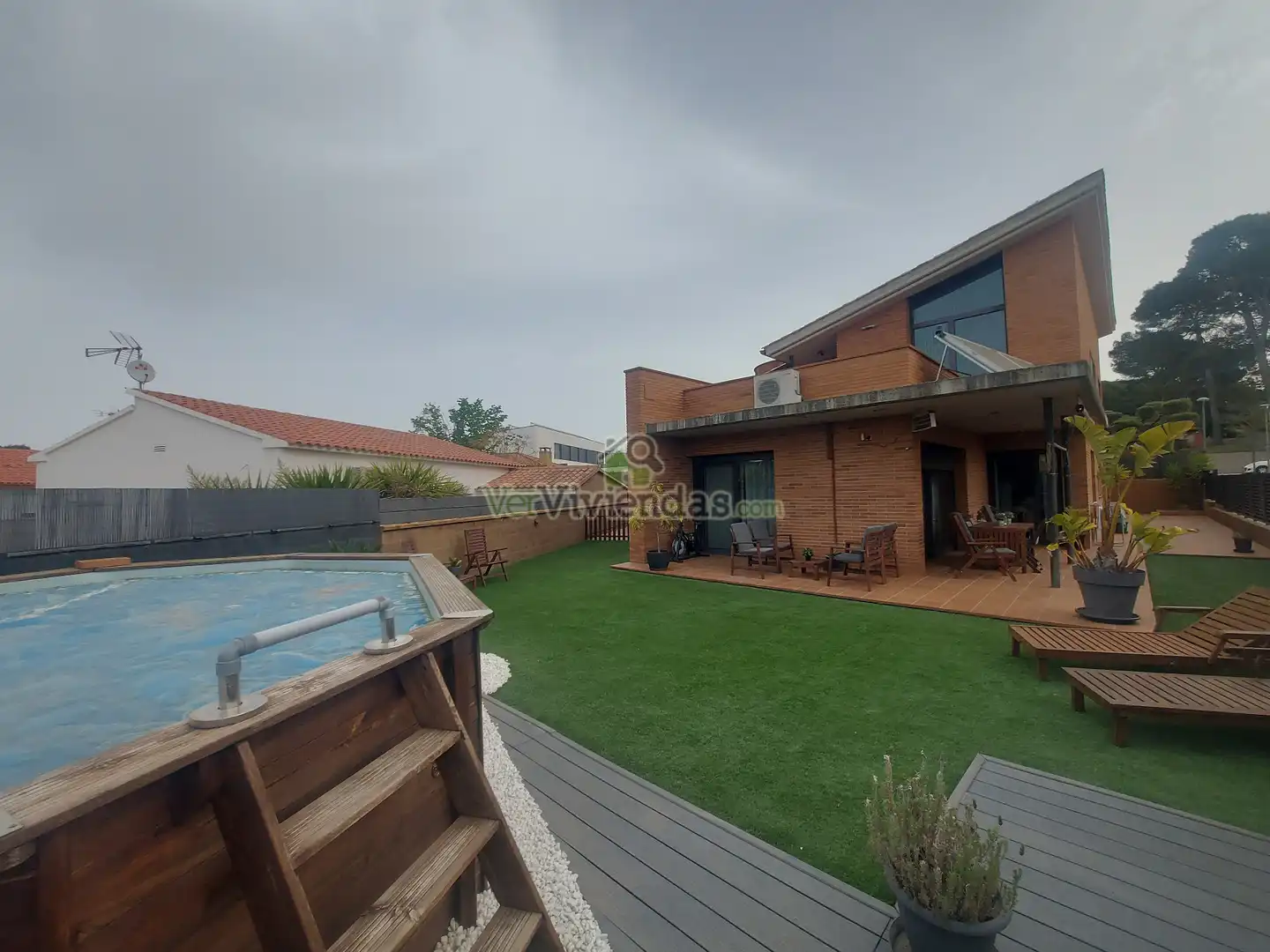 Terraza de Casa o chalet en venta en Piera con Aire acondicionado, Calefacción y Jardín privado
