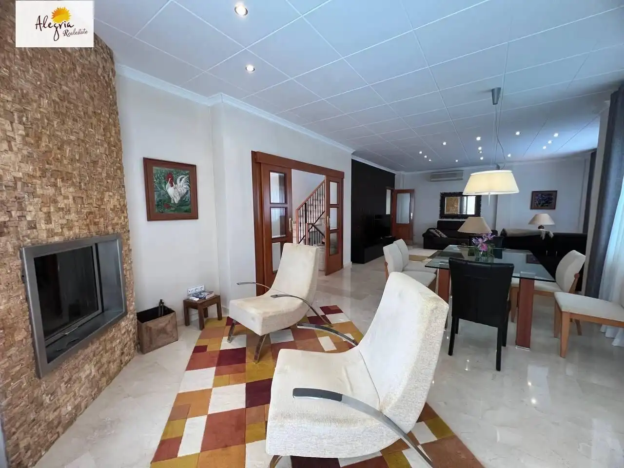 Sala de estar de Casa o chalet en venta en Cullera con Aire acondicionado, Calefacción y Jardín privado