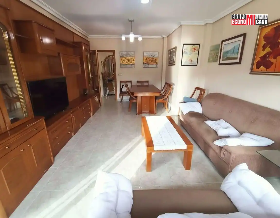Living room of Flat for sale in  Murcia Capital  with Terrace, Storage room and Balcony