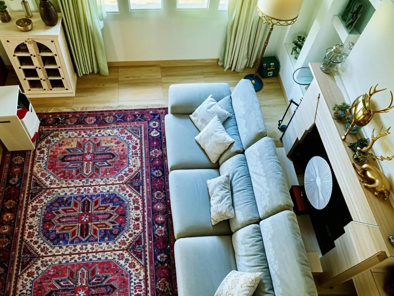 Sala d'estar de Casa o xalet en venda en Tomares amb Aire condicionat, Jardí privat i Parquet