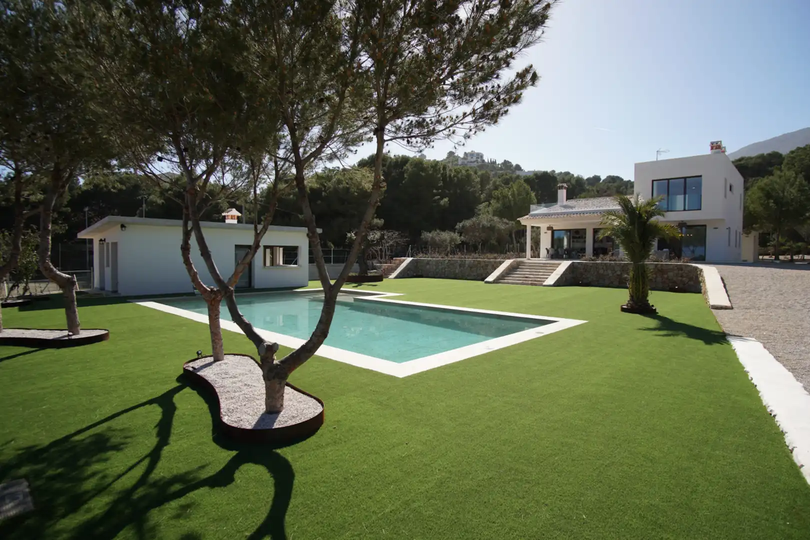 Schwimmbecken von Haus oder Chalet zur Miete in Dénia mit Klimaanlage, Heizung und Privatgarten