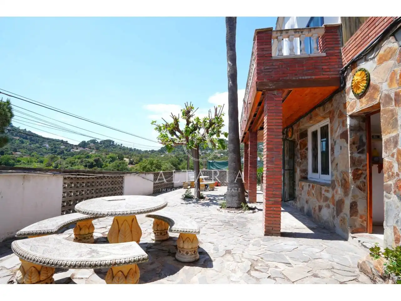 Terraza de Casa o chalet en venta en Palafolls con Jardín privado, Piscina y Alarma