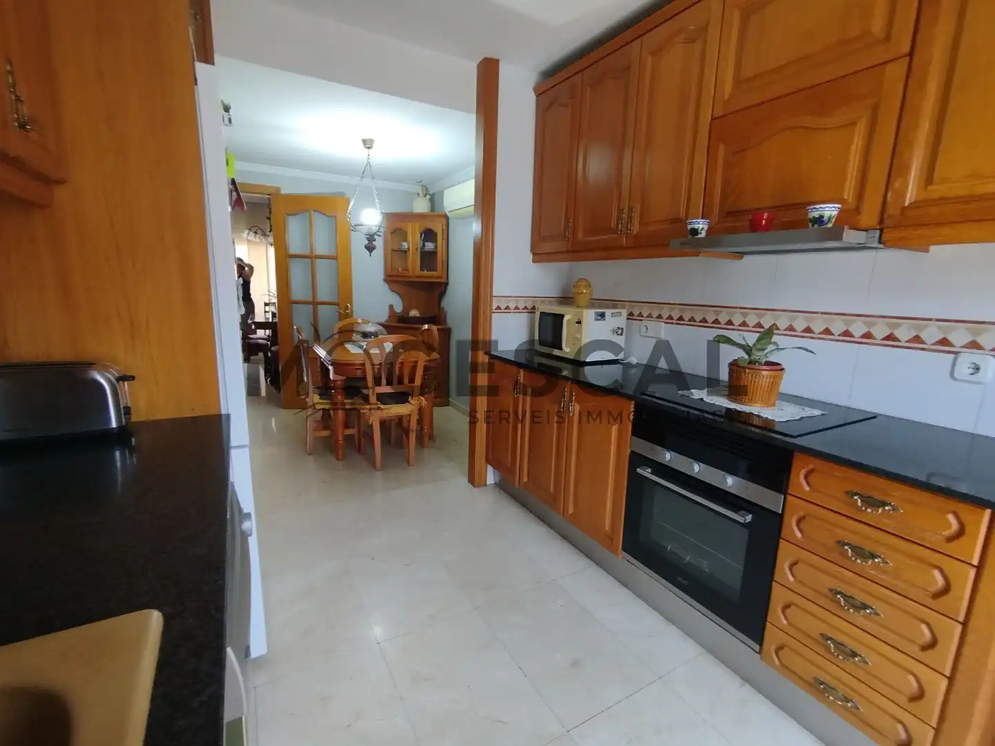 Cuina de Casa adosada en venda en Caldes de Montbui amb Aire condicionat, Calefacció i Terrassa