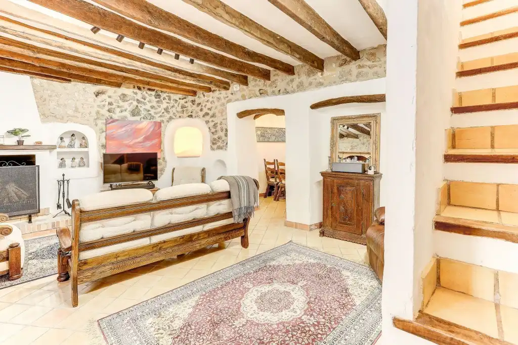 Sala de estar de Casa adosada en venta en Pollença con Terraza