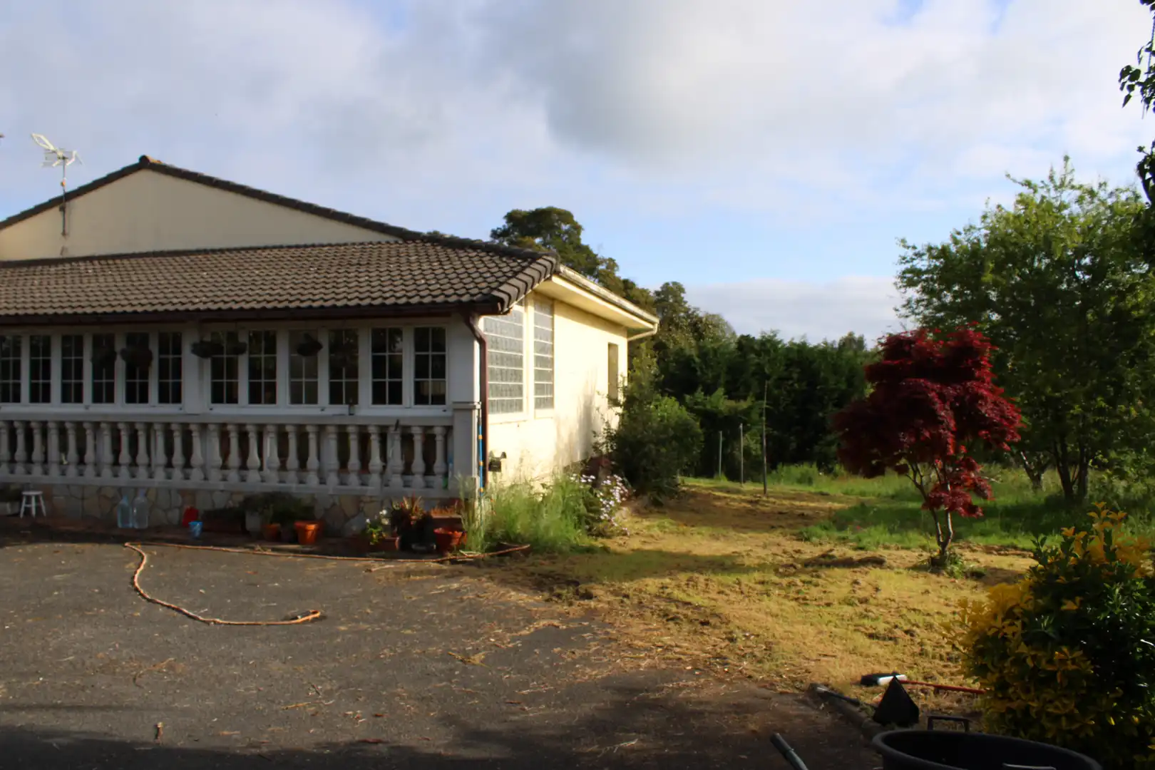 Vista exterior de Casa o xalet en venda en Villaviciosa amb Calefacció, Jardí privat i Terrassa