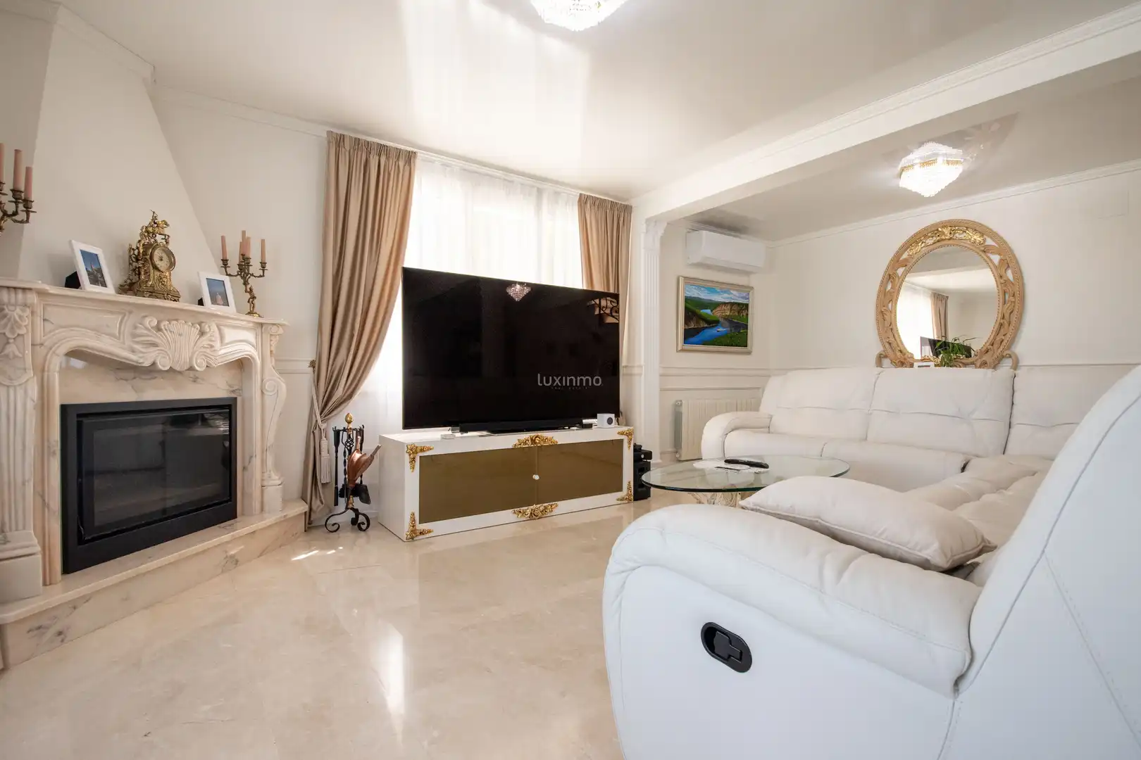Sala de estar de Casa o chalet en venta en Pedreguer con Aire acondicionado, Jardín privado y Terraza